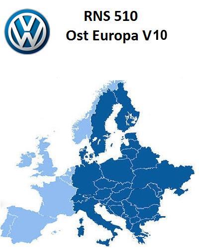 Volkswagen Navigation RNS510 / RNS810 V10 Osteuropa