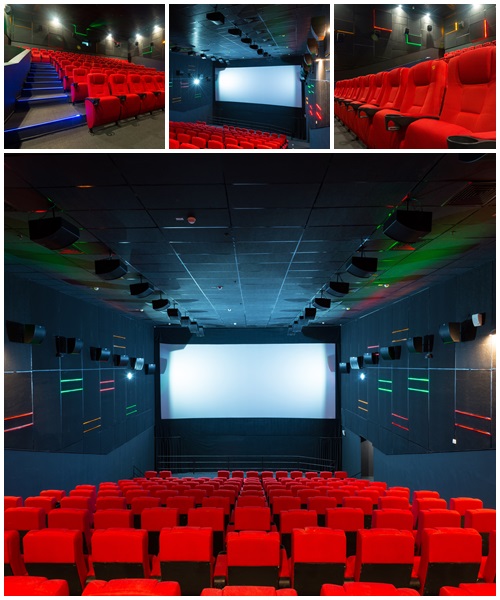 Modern cinema auditorium, part 2 - Stock Photo