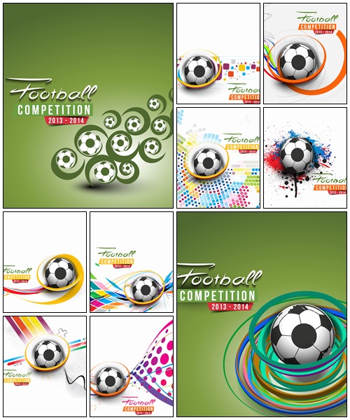 Football Event Poster - vector stock