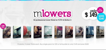 motionVFX - mLowers Elegant Pack for FCPX AND  Motion 5 MacOSX