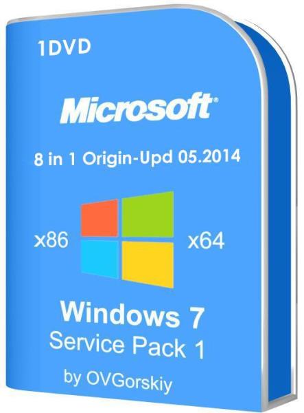Windows 7 SP1 8 in 1 Origin-Upd 6.1.7601.17514 Service Pack 1  7601 05.2014 by OVGorskiy 1DVD (x86/x64/RUS/2014)