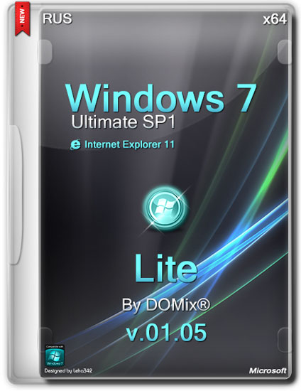 Windows 7 SP1 Ultimate x64 Lite v.01.05 by DOMix® (RUS/2014)