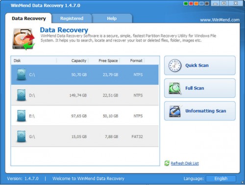 WinMend Data Recovery 1.4.8.0 Portable