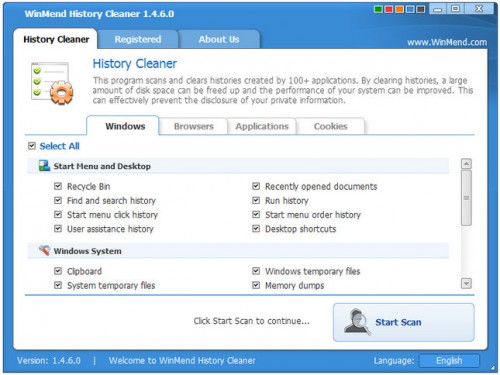 WinMend History Cleaner 1.4.6.0 Portable