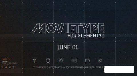 MotionWorks - MovieType for Element 3D WIN/MAC
