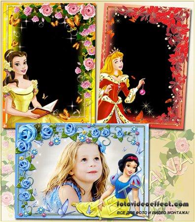 Детские рамки для девочек - Сказочные принцессы Диснея  #2