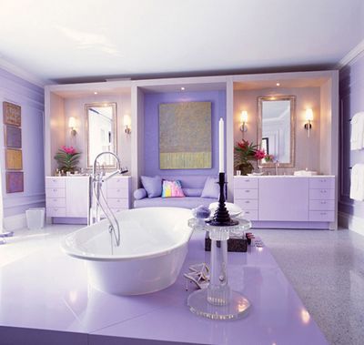Фиолетовая ванная комната: "магический" интерьер ﻿ - фото, обсуждения, видеоматериалы