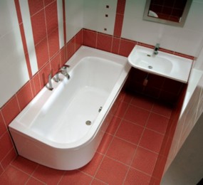 Асимметричная ванна: оригинальное решение для нестандартных интерьеров  - советы и рекомендации, обсуждения