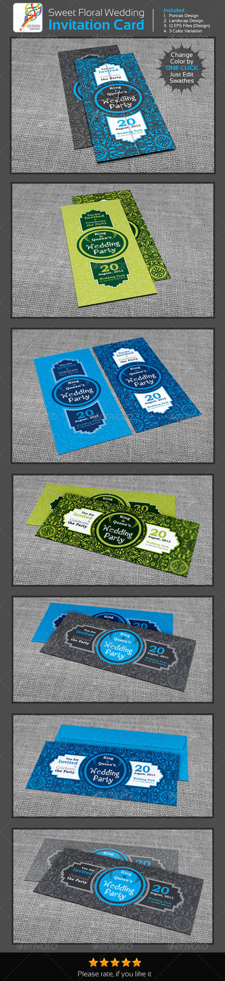 Sweet Floral Wedding Engagement Party Invitation 5373420