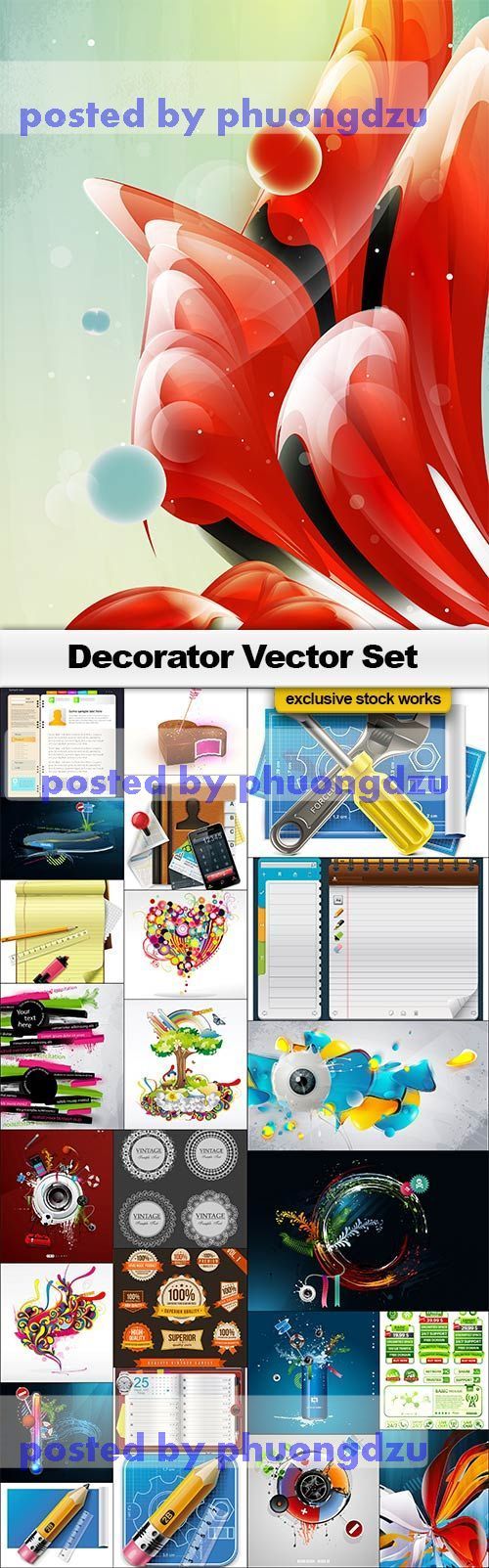Decorators Vector Set 1