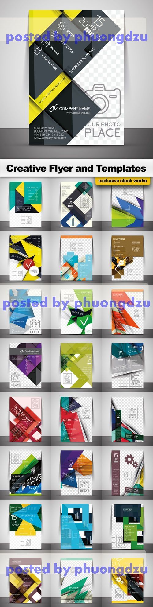 Creative Flyer and Templates Vector coletion part 1