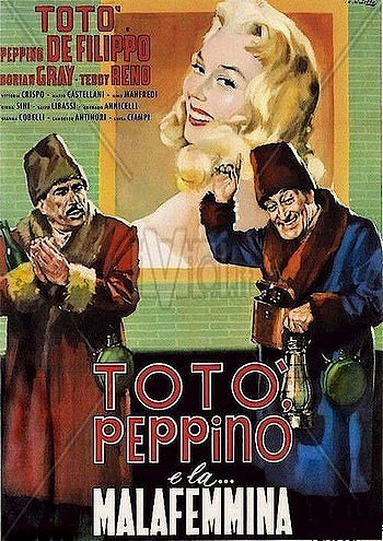 Тото, Пеппино и распутница / Toto, Peppino e... la malafemmina (1956) DVDRip