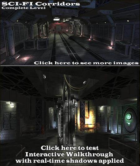 DEXSOFT-GAMES: Sci-Fi Corridors - Complete Level