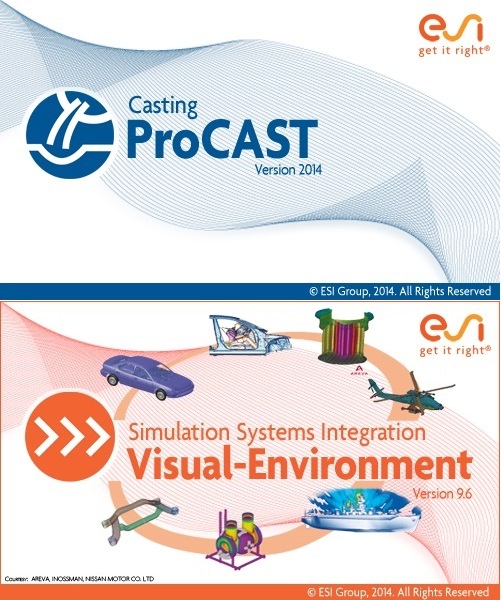 ESI ProCAST v2014.0 & Visual-Environment V9.6 (x64)