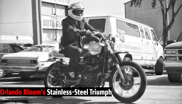 Кастом Triumph Bonneville - мотоцикл Орландо Блума