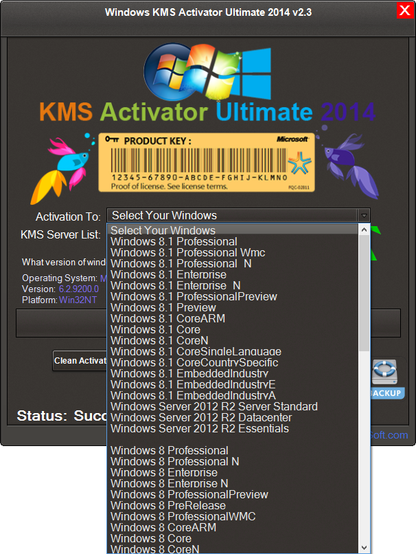 Official KMS windows 8 & windows 8.1 Activator All in One Activation.
