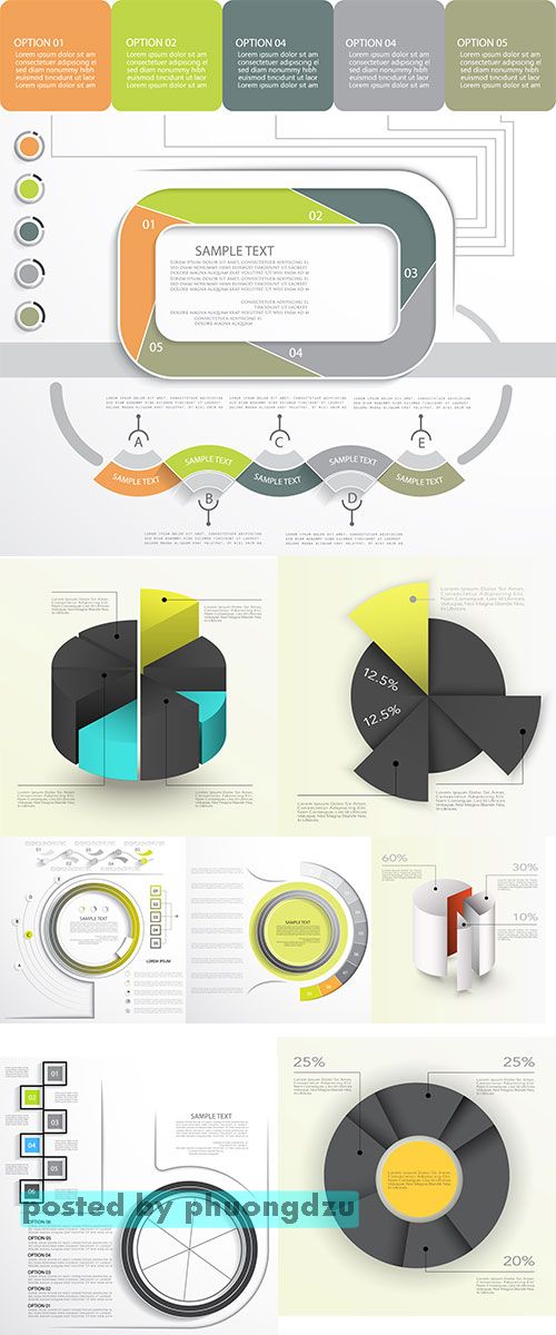 Stock: Business Infographics graph Vector 6