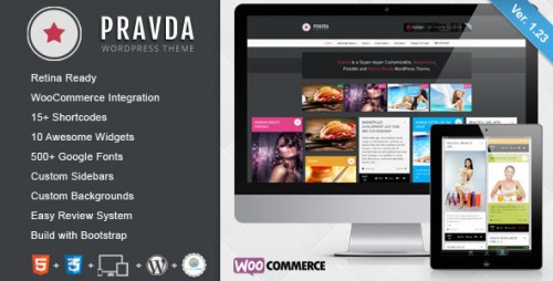 Download Nulled Pravda v1.23 - Retina Responsive WordPress Blog Theme