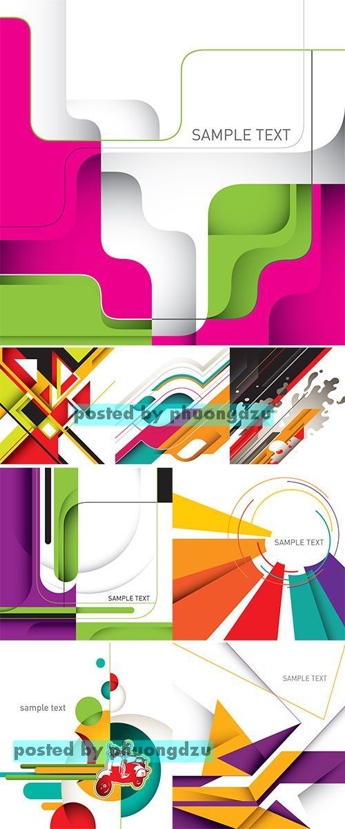 Stock: Artistic layout with designed abstract shapes 3