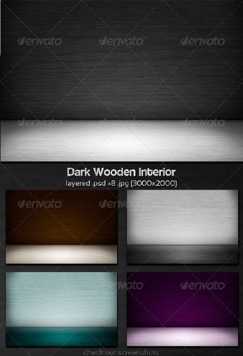 GraphicRiver Dark Wooden Interior 1579719