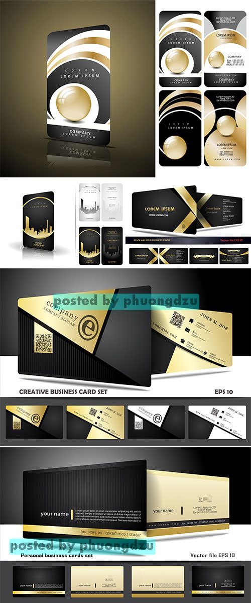 Stock: Creative and modern business card design 5
