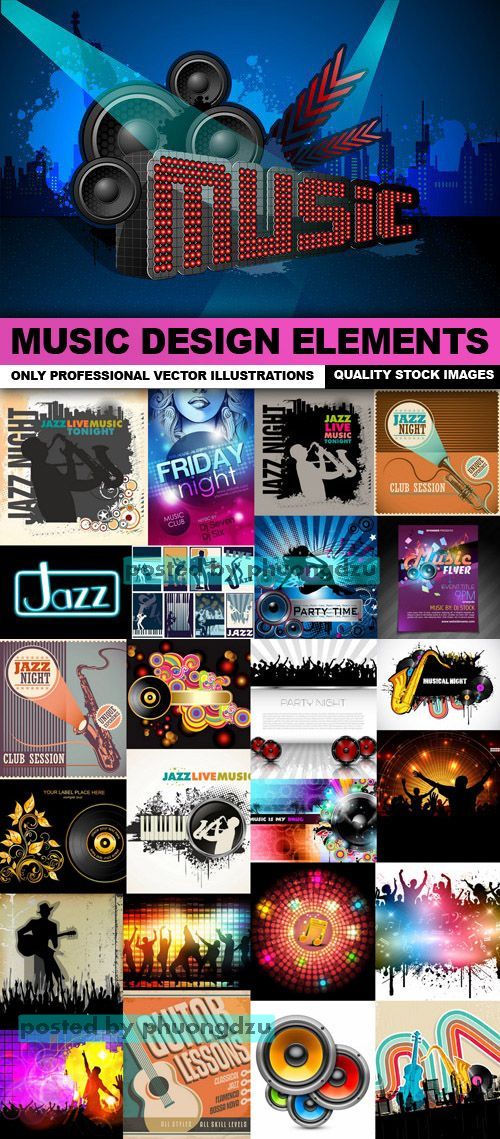 Music Design Elements set 3