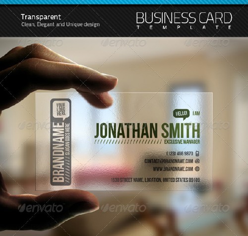 GraphicRiver Transparent Business Card 244361