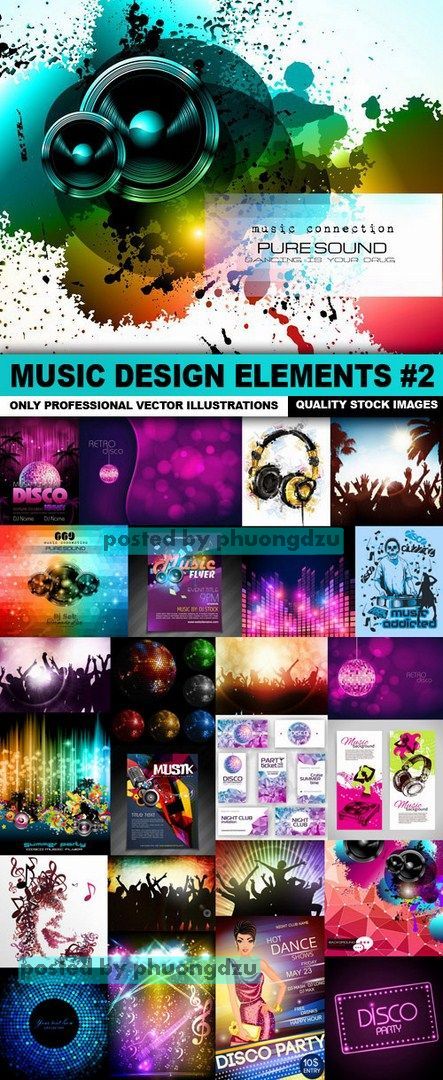 Music Design Elements Vector set 2