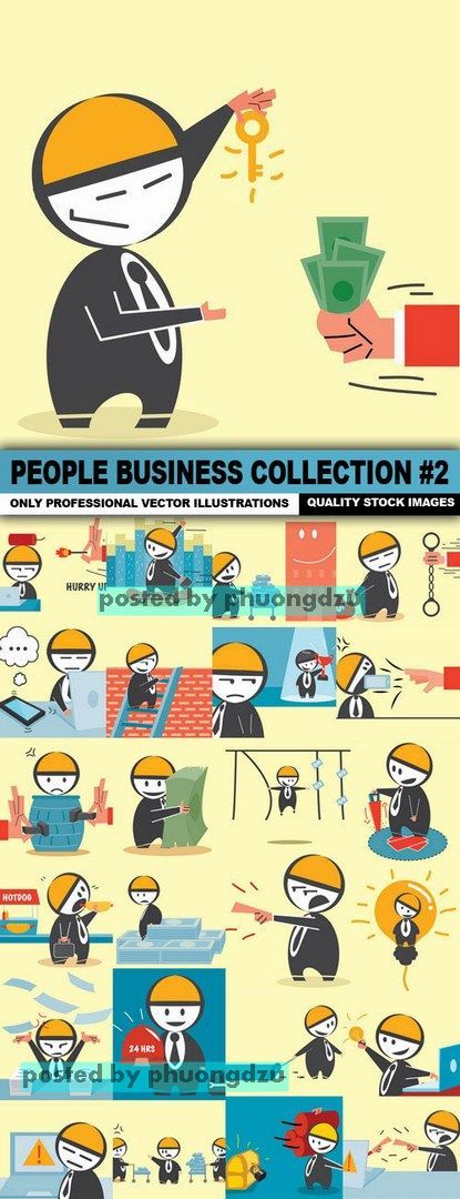 People Business Collection Vector set 2