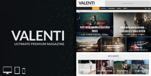 Download Nulled Valenti v3.1 - WordPress HD Review Magazine News Theme