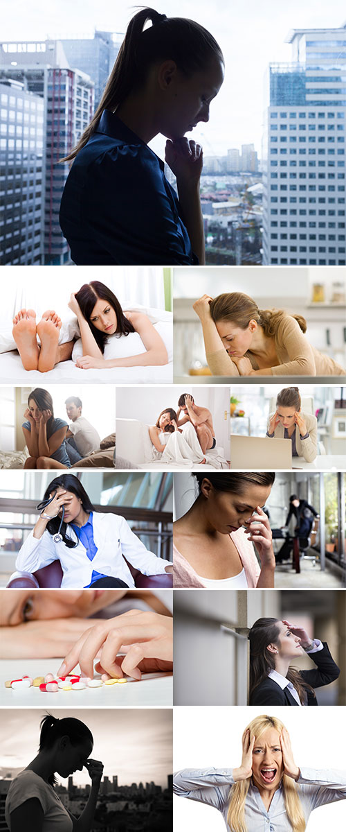 Stock Photo: Women's depression