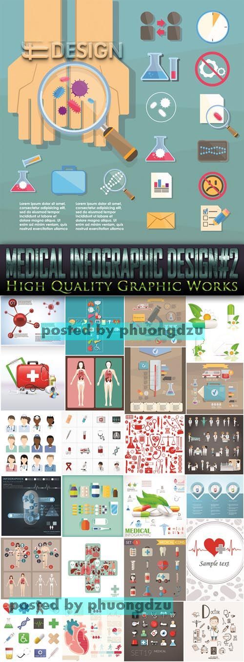 Exclusive - Medical Infographic Design Vector set 2