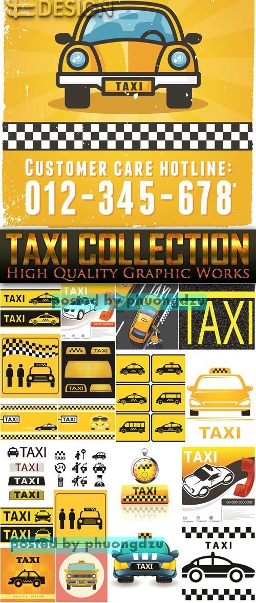 Exclusive - Taxi Collection Vector set 1
