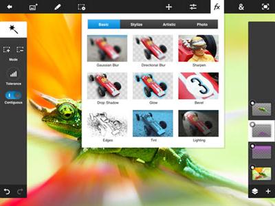 Adobe Photoshop Touch v1.7.0 iPad Apple iOS