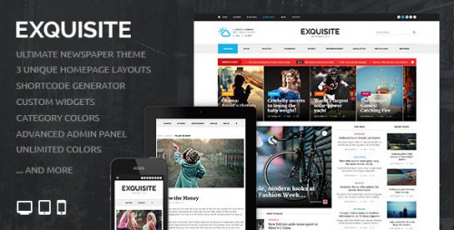 Download Exquisite v1.3.3 - Ultimate Newspaper Theme