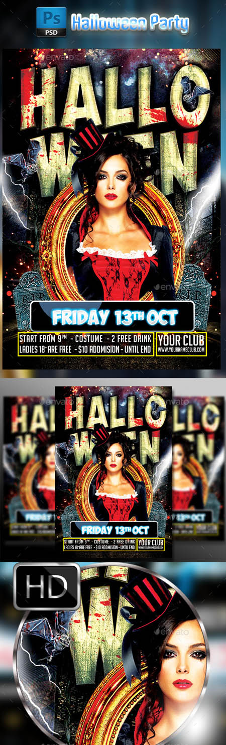 GraphicRiver - Halloween Party Flyer #3 9072026