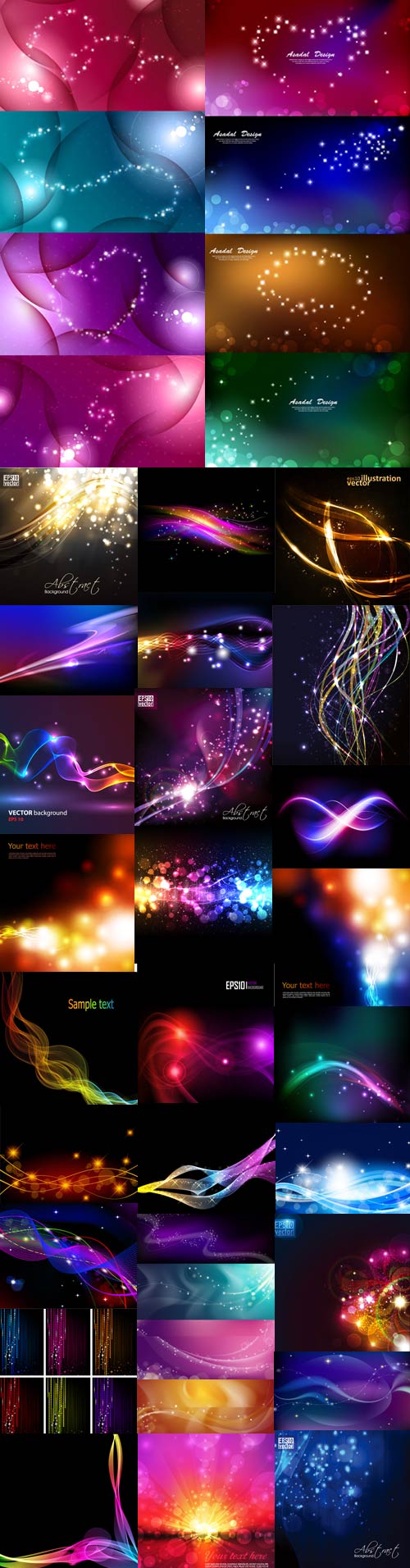 Glowing lines vector backgrounds