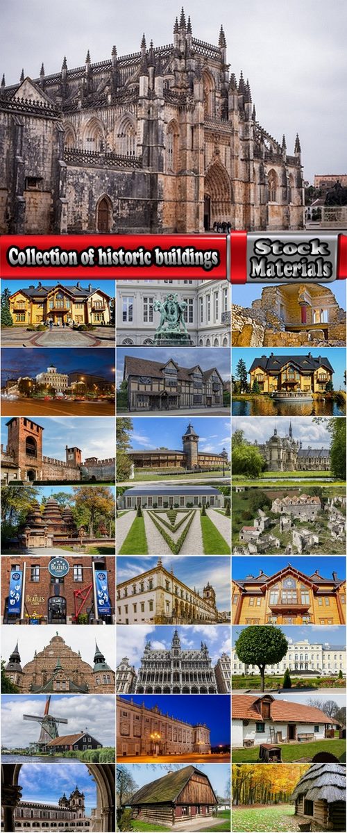 Collection of historic buildings 25 UHQ Jpeg