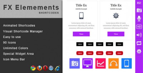 Nulled FX Elements - WordPress Animated Shortcodes product cover