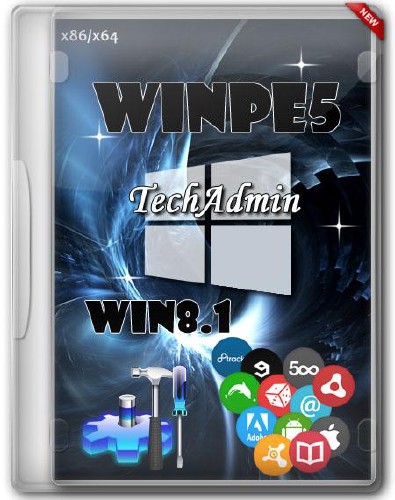    WinPE5  - TechAdmin 1.8 (x86/x64/RUS/2014)