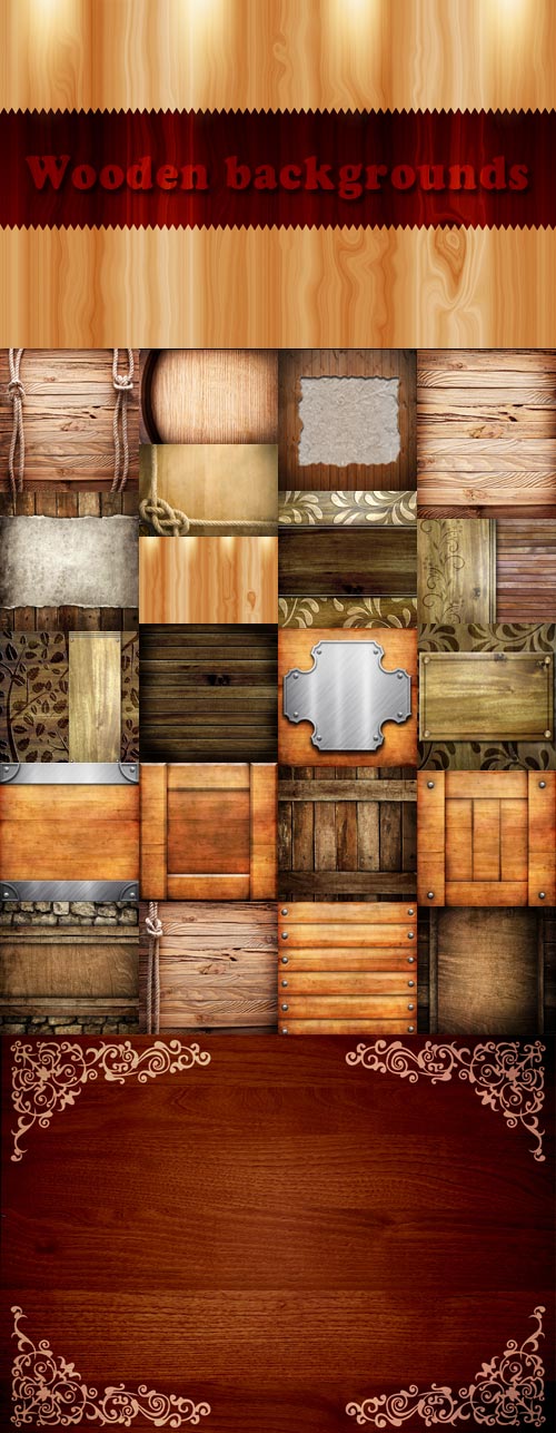 Wooden backgrounds for design