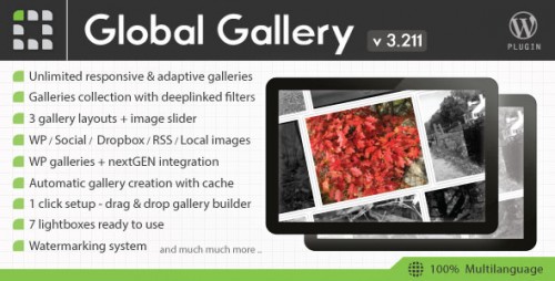 Nulled Global Gallery v3.2.1 - WordPress Responsive Gallery Plugin product snapshot
