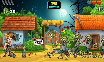 Captures d'écran du jeu Zombie Zone! sur Android, une tablette.