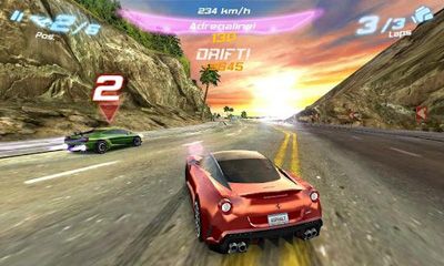Screenshots of the game Asphalt 6 Adrenaline HD for Android phone, tablet.