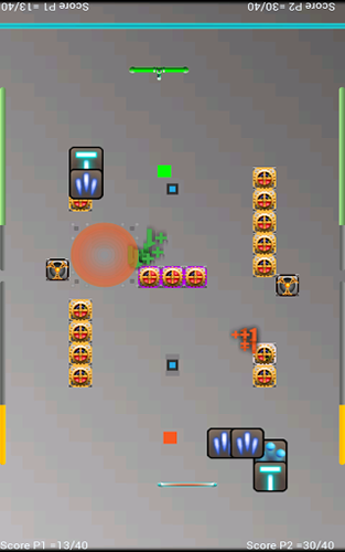 Captures d'écran du jeu Breakout Duel sur Android, une tablette.
