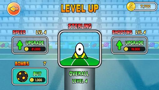 Screenshots of the game Super triclops soccer on Android phone, tablet.