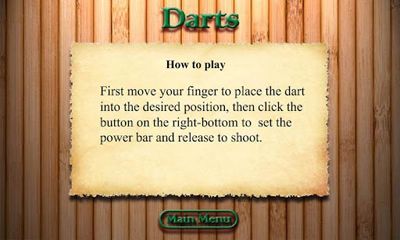 Screenshots of the game of Darts on your Android phone, tablet.