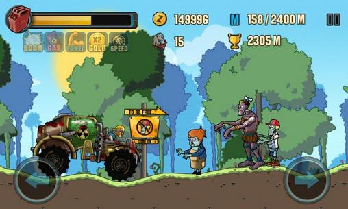 Screenshots of the game Zombie road racing on your Android phone, tablet.