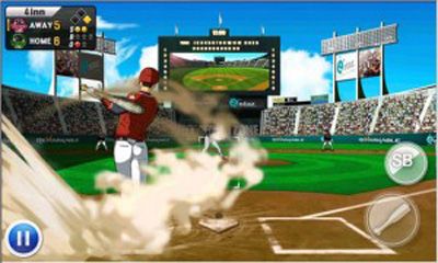 Captures d'écran du jeu E-Baseball 2011 sur Android, une tablette.