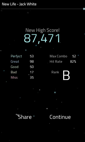 Screenshots of the game Full of music: MP3 rhythm game on the Android phone, tablet.